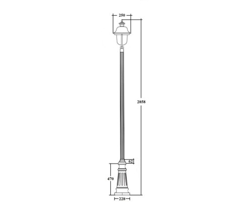 Наземный фонарь MADRID-COOPER 84310c B2 Bl Oasis Light Наземный фонарь MADRID-COOPER 84310c B2 Bl Oasis Light