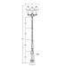 Наземный фонарь MADRID-COOPER 84310cB E7 02 Bl Oasis Light