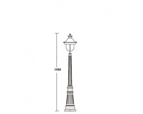 Наземный фонарь 84311c Bl Oasis Light Наземный фонарь 84311c Bl Oasis Light