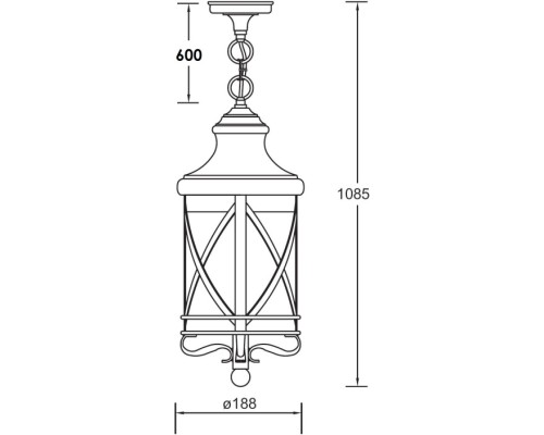 Уличный светильник подвесной LUCERNA 84805 Bl Oasis Light Уличный светильник подвесной LUCERNA 84805 Bl Oasis Light