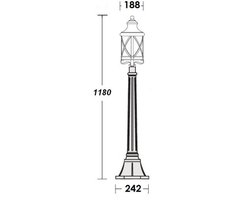 Наземный фонарь LUCERNA 84807 Bl Oasis Light Наземный фонарь LUCERNA 84807 Bl Oasis Light