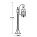 Наземный фонарь LUCERNA 84807/18/PartA Gb Oasis Light