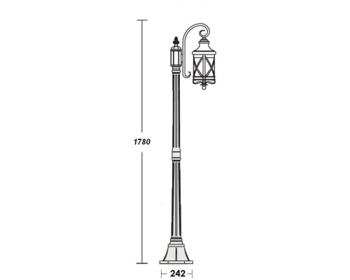 Наземный фонарь LUCERNA 84808/18/PartA Bl Oasis Light Наземный фонарь LUCERNA 84808/18/PartA Bl Oasis Light