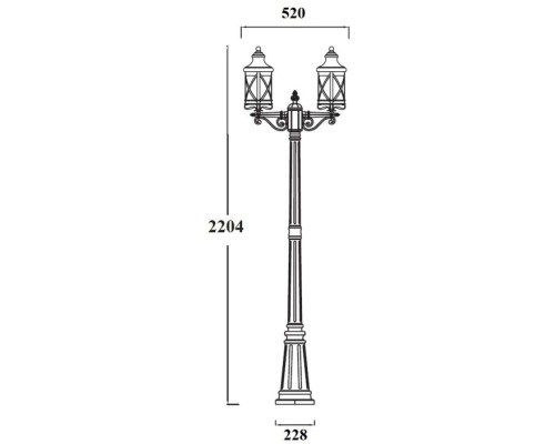 Наземный фонарь LUCERNA 84809A/02 Bl Oasis Light Наземный фонарь LUCERNA 84809A/02 Bl Oasis Light