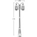 Наземный фонарь LUCERNA 84809A/18 Gb Oasis Light