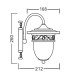 Настенный фонарь уличный 87202S Gb Oasis Light