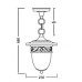 Уличный светильник подвесной 87205L Gb Oasis Light
