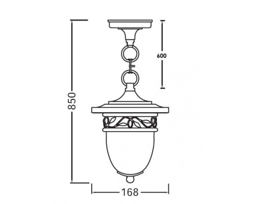 Уличный светильник подвесной 87205S Gb Oasis Light Уличный светильник подвесной 87205S Gb Oasis Light