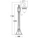 Наземный фонарь KRAKOV 1 L 87207L/18L Gb Oasis Light