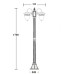 Наземный фонарь KRAKOV 1 L 87208LB/18 Gb Oasis Light