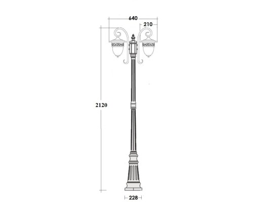 Наземный фонарь KRAKOV 1 L 87209LA/18L Gb Oasis Light Наземный фонарь KRAKOV 1 L 87209LA/18L Gb Oasis Light