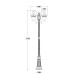 Наземный фонарь KRAKOV 1 L 87209LA/18L Gb Oasis Light