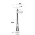 Наземный фонарь KRAKOV 1 L 87211L/18 Gb Oasis Light