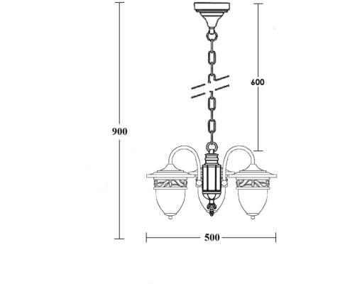 Уличный светильник подвесной KRAKOV 1 L 87270L/18/3 Gb Oasis Light Уличный светильник подвесной KRAKOV 1 L 87270L/18/3 Gb Oasis Light