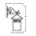 Настенный фонарь уличный KRAKOV 2 87302A/02 Gb Oasis Light