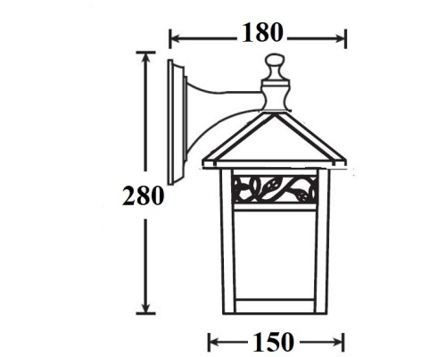 Настенный фонарь уличный KRAKOV 2 87302A/04s Gb Oasis Light Настенный фонарь уличный KRAKOV 2 87302A/04s Gb Oasis Light
