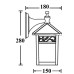 Настенный фонарь уличный KRAKOV 2 87302A/04s Gb Oasis Light
