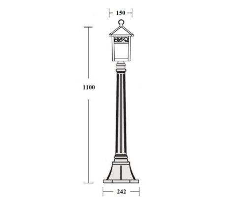 Наземный фонарь KRAKOV 2 87307 Gb Oasis Light Наземный фонарь KRAKOV 2 87307 Gb Oasis Light