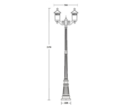 Наземный фонарь KRAKOV 2 87309A Gb Oasis Light Наземный фонарь KRAKOV 2 87309A Gb Oasis Light