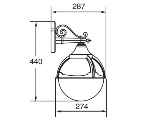 Настенный фонарь уличный 88102 Bl Oasis Light Настенный фонарь уличный 88102 Bl Oasis Light