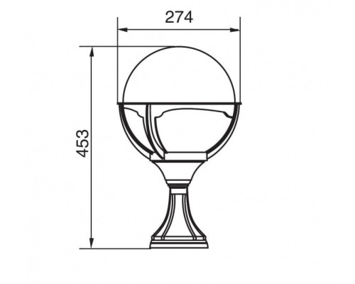 Наземный фонарь 88104 Bl Oasis Light Наземный фонарь 88104 Bl Oasis Light