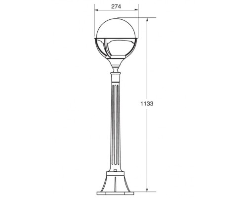 Наземный фонарь 88107 Bl Oasis Light Наземный фонарь 88107 Bl Oasis Light