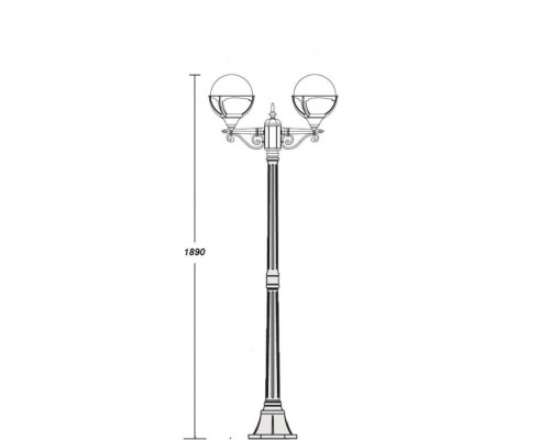 Наземный фонарь 88108A Bl Oasis Light Наземный фонарь 88108A Bl Oasis Light