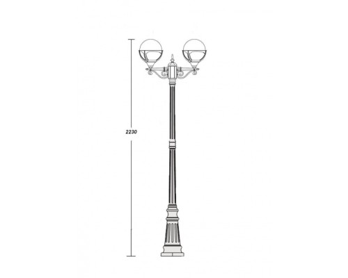 Наземный фонарь 88109A Bl Oasis Light Наземный фонарь 88109A Bl Oasis Light