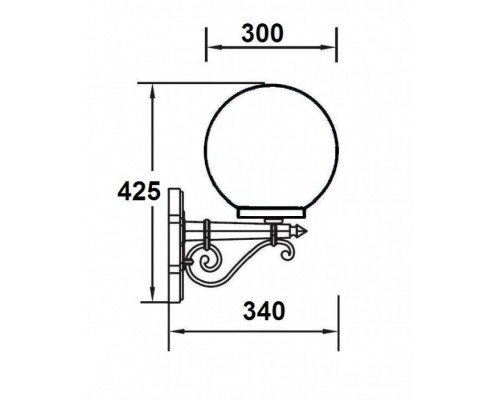 Настенный фонарь уличный 88201L Bl Oasis Light Настенный фонарь уличный 88201L Bl Oasis Light