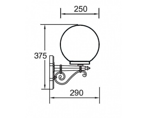 Настенный фонарь уличный 88201S Bl Oasis Light Настенный фонарь уличный 88201S Bl Oasis Light