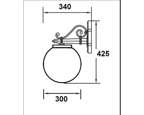 Настенный фонарь уличный 88202L Bl Oasis Light Настенный фонарь уличный 88202L Bl Oasis Light
