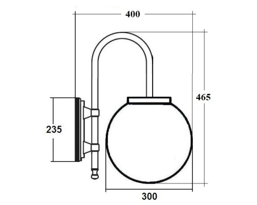Настенный фонарь уличный GLOBO L 88202L/10A Bl Oasis Light Настенный фонарь уличный GLOBO L 88202L/10A Bl Oasis Light