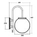 Настенный фонарь уличный GLOBO L 88202L/10A Bl Oasis Light