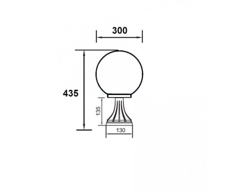 Наземный фонарь 88204L Bl Oasis Light Наземный фонарь 88204L Bl Oasis Light
