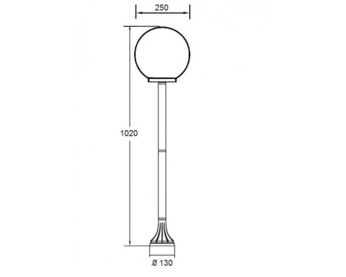 Наземный фонарь 88206S Bl Oasis Light Наземный фонарь 88206S Bl Oasis Light