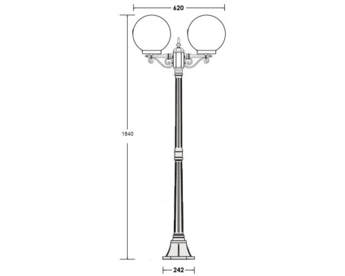 Наземный фонарь GLOBO S 88208SA Bl Oasis Light Наземный фонарь GLOBO S 88208SA Bl Oasis Light