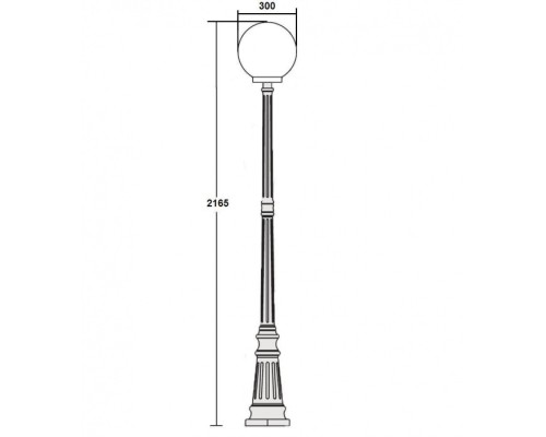 Наземный фонарь 88209L Bl Oasis Light Наземный фонарь 88209L Bl Oasis Light