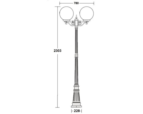 Наземный фонарь GLOBO L 88209LA Bl Oasis Light Наземный фонарь GLOBO L 88209LA Bl Oasis Light