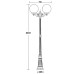 Наземный фонарь GLOBO L 88209LA Bl Oasis Light