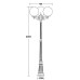 Наземный фонарь GLOBO L 88209LB Bl Oasis Light