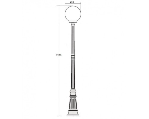 Наземный фонарь 88209S Bl Oasis Light Наземный фонарь 88209S Bl Oasis Light