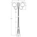 Наземный фонарь GLOBO S 88209SA/10A Bl Oasis Light