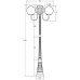 Наземный фонарь GLOBO S 88209SB/10A Bl Oasis Light