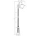 Наземный фонарь GLOBO S 88209S/10A/down Bl Oasis Light