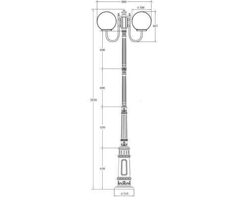 Наземный фонарь GLOBO L 88210LA/10A/E7 Bl Oasis Light Наземный фонарь GLOBO L 88210LA/10A/E7 Bl Oasis Light