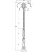 Наземный фонарь GLOBO L 88210LB/10A/E7 Bl Oasis Light