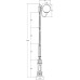 Наземный фонарь GLOBO L 88210L/10A/E7 Bl Oasis Light
