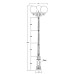Наземный фонарь GLOBO S 88210SB/E7 Bl Oasis Light