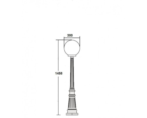 Наземный фонарь 88211L Bl Oasis Light Наземный фонарь 88211L Bl Oasis Light