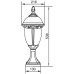 Наземный фонарь St.LOUIS L 89104L Bl мат/тр Oasis Light